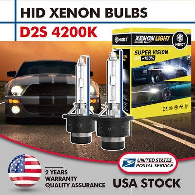 2PCS D2S 35W 4200K HID Headlight Bulbs For Lexus ES300 IS300 GS300 GS430 LS430