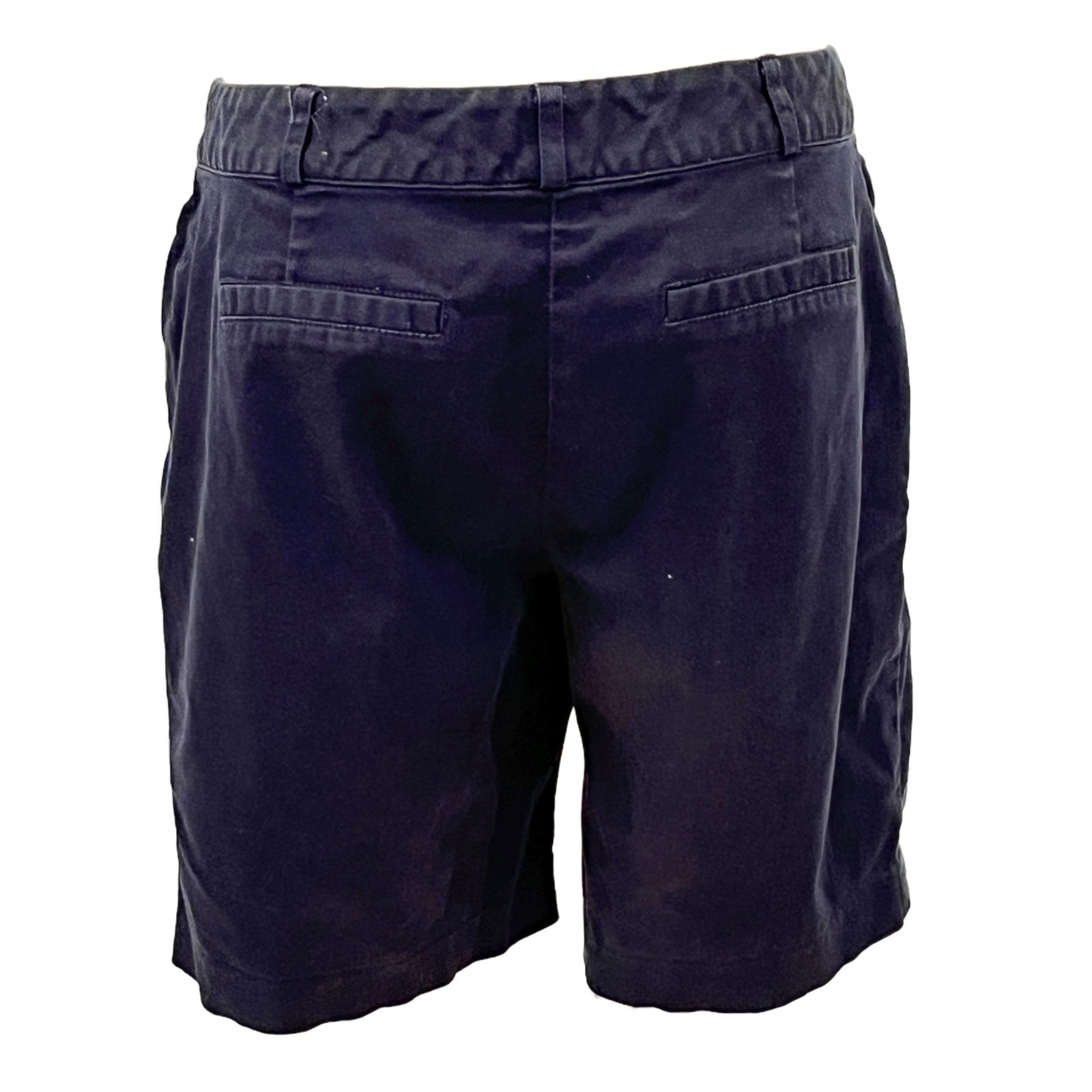 Michael Kors Navy Blue Shorts Size 4 Zip Pockets 8" inseam Summer Vacation thumbnail 3