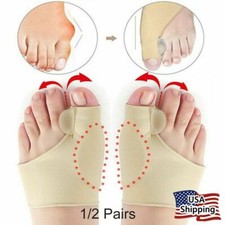 2 4PCS Valgus Big Toe Bunion Straightener Splint Corrector Pain Relief Foot Care