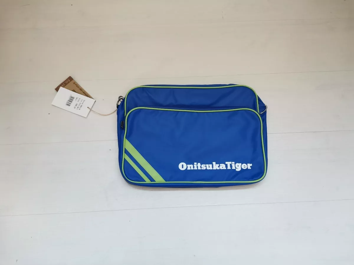 Onitsuka Tiger Shoulder Bag Reporter Blue Lime Zak Unisex 1038XE.5A2P