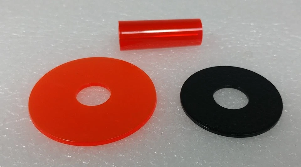 Japan Sanwa Clear Red Tube Set for Joystick JLF-CD-CR Video Game Arcade Parts - Image 3 of 3