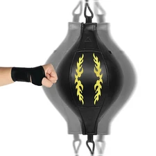 PU Leather Speed Ball Double End Hanging Boxing Reflex Bag for Home MMA Training