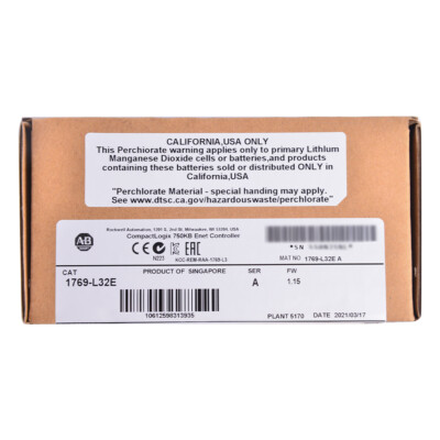 NEW Original Allen-Bradley 1769-L32E SER A CompactLogix EtherNet Processor