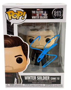 ま*た様 FUNKO セバスチャン スタン ウィンターソルジャー サイン MAR Sebastian Stan Signed Autograph Winter Soldier Funko Pop #701