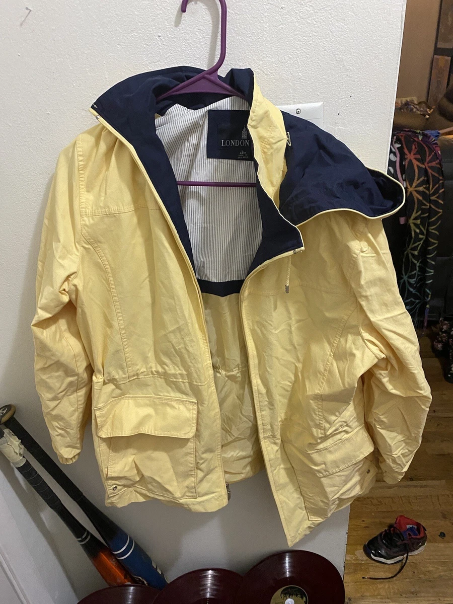 London fog yellow clearance raincoat