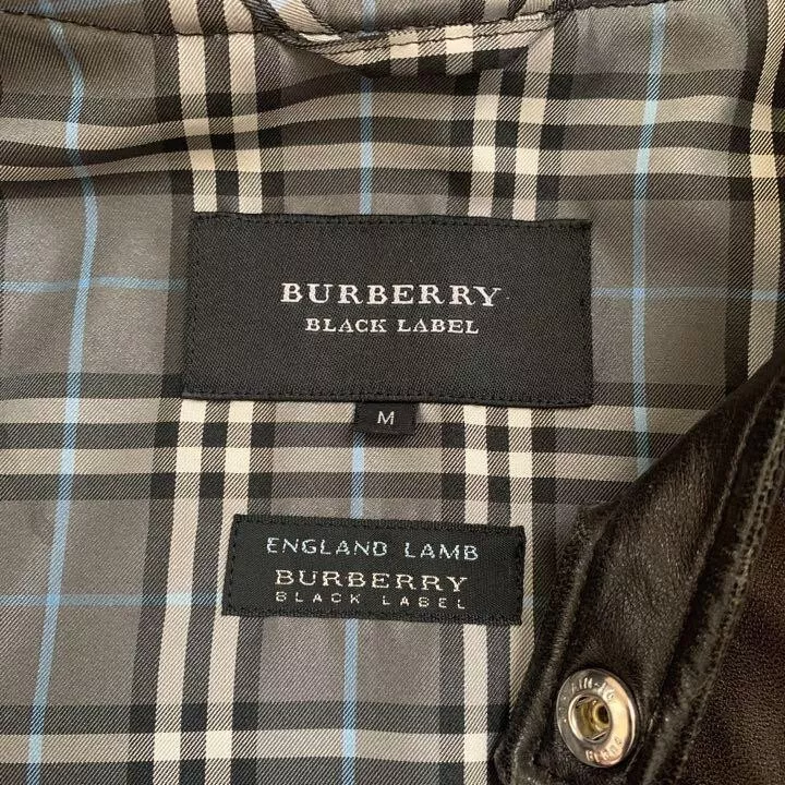 Burberry black label riders jacket ENGLAND Lamb leather size: M from Japan