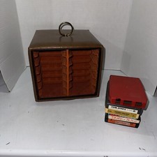 Vintage 8 Track Carousel Storage Unit 5 Tapes