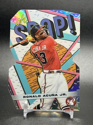 Ronald Acuna Jr. 2023 Topps Pristine Oh Snap Diecut Insert #OS-2 Atlanta Braves