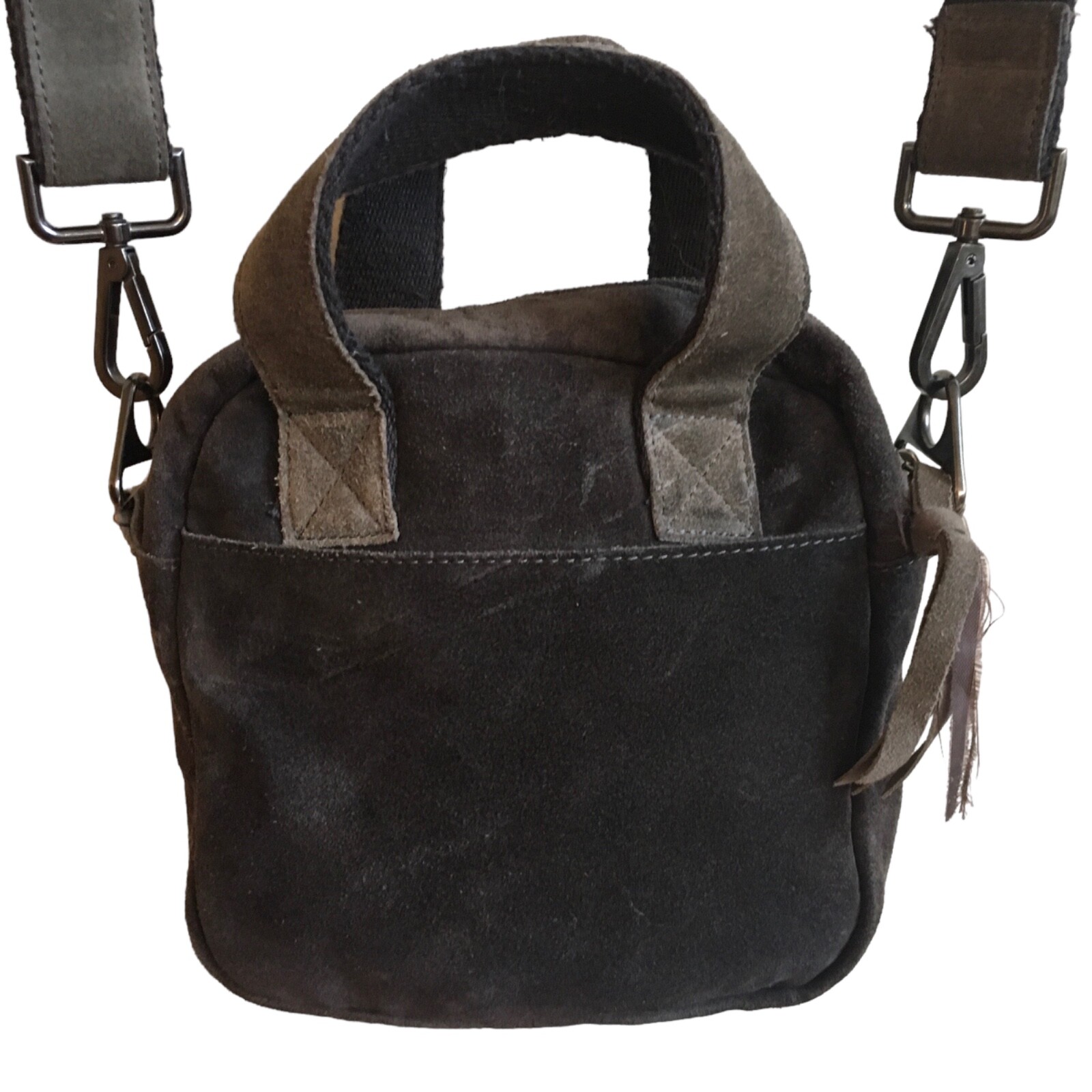 Urban Outfitters Suede Crossbody Bag brown/tan Gem