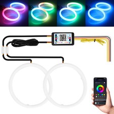 60mm 70mm 80mm 90mm 95mm 100mm 110mm 120mm App Rgb Angel Eye Halo Rings Colorful 60mm 70mm 80mm 90mm 95mm 100mm 110mm 120mm App Rgb Angel Eye Halo Rings Colorful