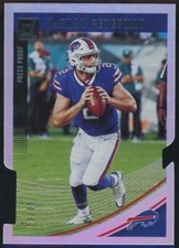 2018 Donruss Nathan Peterman Silver Press Proof Parallel #/75 Buffalo Bills #65