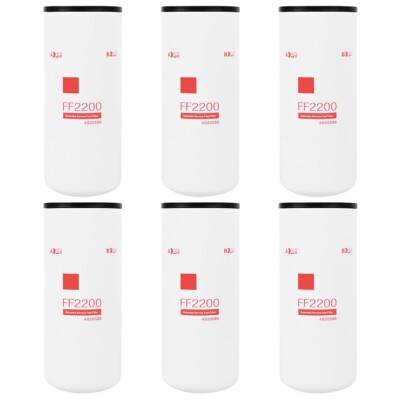 6PCS FF2200 Fuel Filter 4088272 For Cummins ISX Engine Replace 4920586