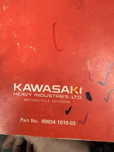 Kawasaki Factory Service Manual 1978-1981 KE125 99924-1010-03 - Picture 3 of 3