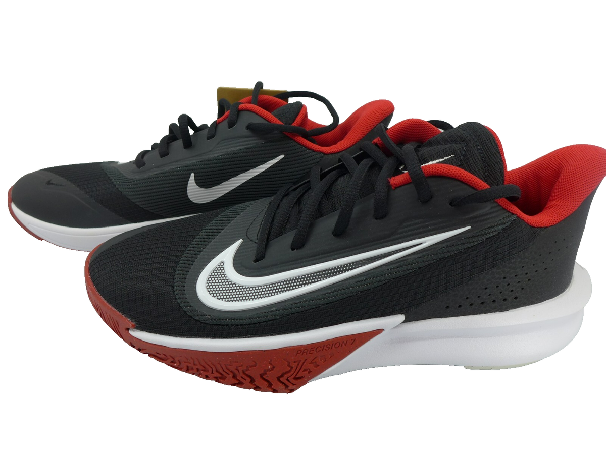 ナイキ プレシジョン7 スニーカー 靴 メンズ 28,0cm 新品 (2481) Nike Precision VII Mens Black White Red Athletic Shoes Size 7 New