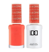 DND Soak Off Gel Polish and Nail Lacquer - 716 - Peach