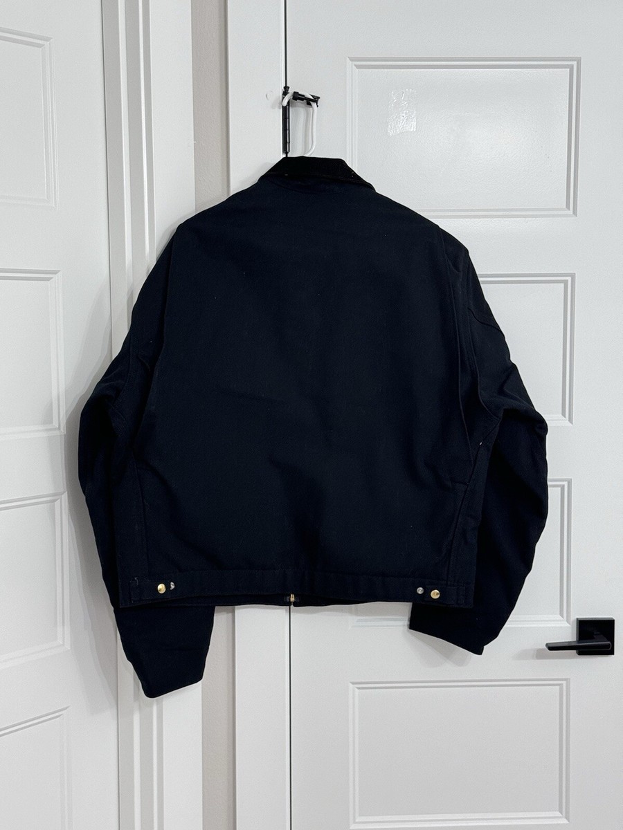 Carhartt J01 BLK Black Detroit Blanket Lined Jacket Size 50 Carhartt J01 BLK Black Detroit Blanket Lined Jacket Size 50