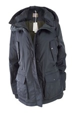 Gas Women's Grey Padded Hooded Utility Coat Multiple Pockets (uk 16)
