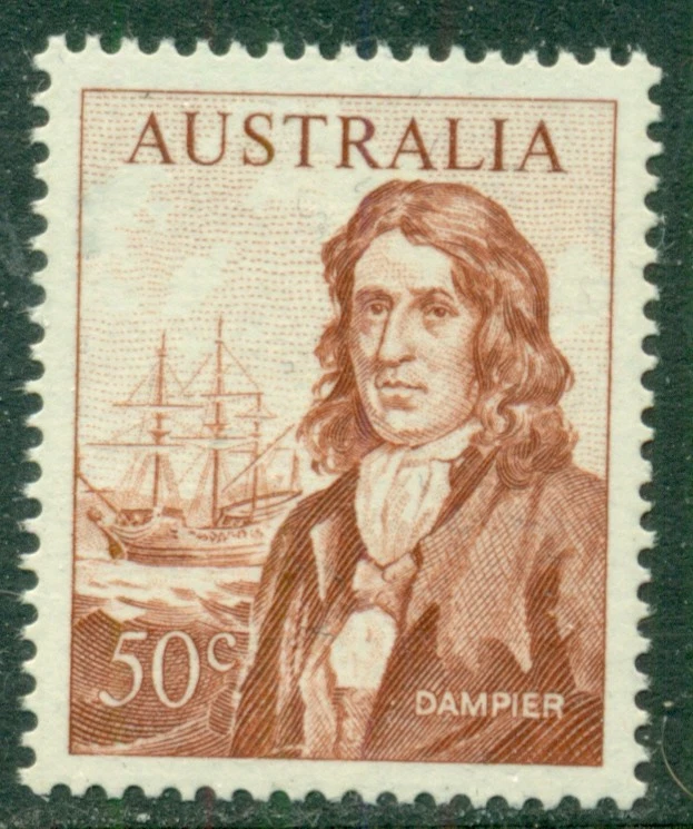 Timbre Tasmanie 1853 – 4d Rouge Vif Orange – SG5 – État Neuf – Rare