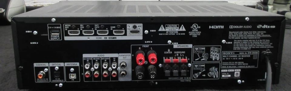 Sony STR-DH590 - 5.2 Multi-Channel - 4K HDR AV Receiver with Bluetooth - Image 3 of 4