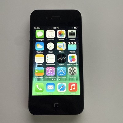 iPhone 4s - 8GB - Black (AT&T Only) 40+ Games & Apps- iOS 7.1.2 - 94% BH