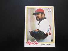 LUIS TIANT 1978 TOPPS BASEBALL CARD # 345 EXMT+