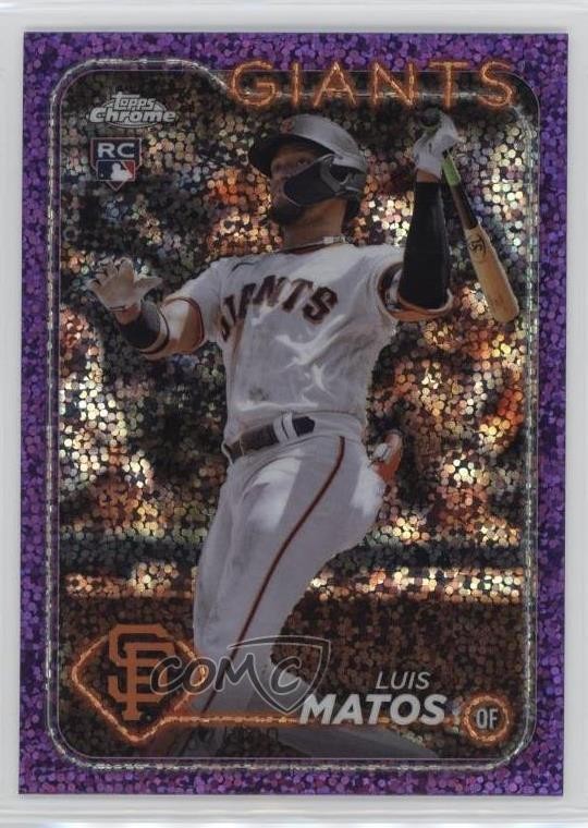 2024 Topps Chrome Purple Speckle Refractor /299 Luis Matos #270 Rookie RC 14ez