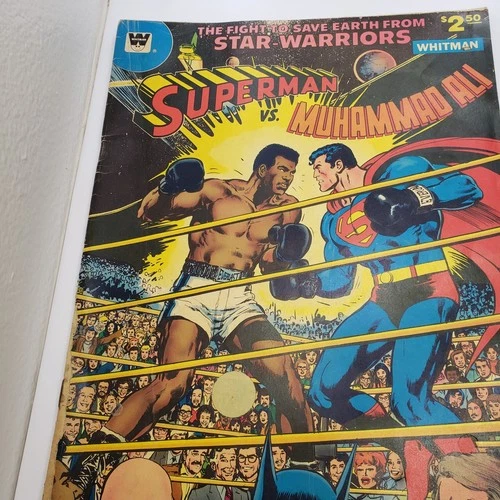 SUPERMAN Vs MUHAMMAD ALI C-56 1978 VINTAGE OVERSIZE WHITMAN DC COMIC BOOK