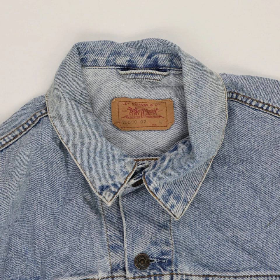 Levi's Men's Light Blue Short Regular Denim Jacket Size M, photo 3 of 3