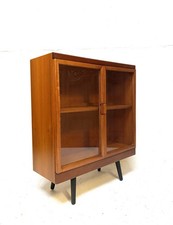 Vintage Retro Mid Century 1960s Danish Era Cabinet Modernist Teak Bookcase