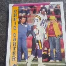 Pacific 1991 Cris Carter Minnesota Vikings Football Card #286 NFL Base Set