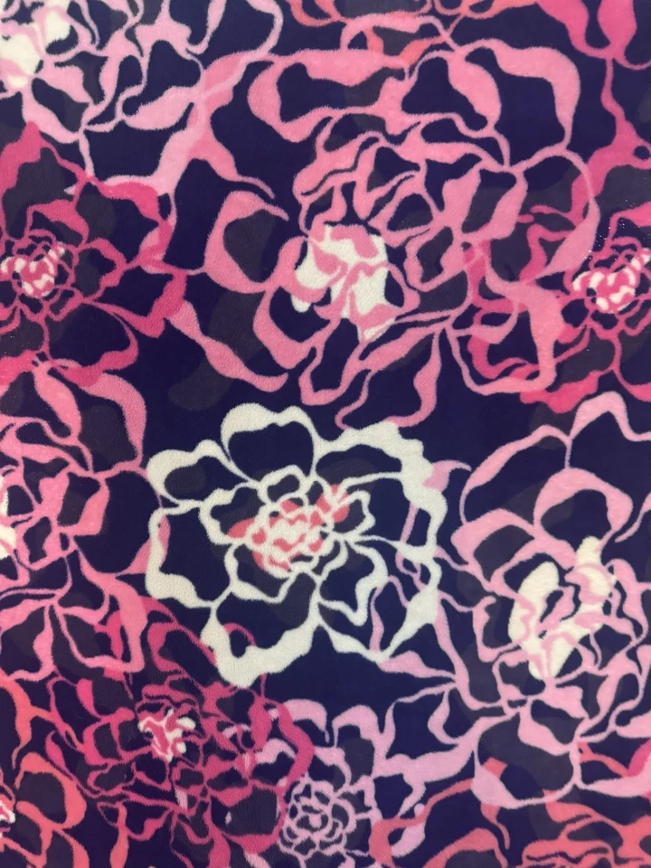 HUGE Vera Bradley KATALINA PINK Plush Throw Blanket Fleece 80 X 50 Breast Cancer - Image 4 of 4