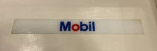 Mobil Glass Pump Plate 25” Frosted Gas Oil Vintage