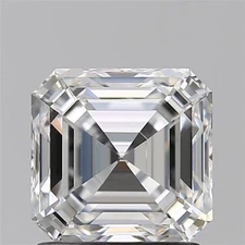 Cert. GIA 1.62 CT Asscher Cut Natural Mined Diamond Loose F color VVS2 clarity