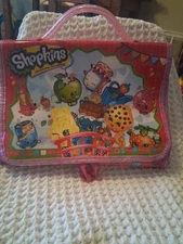 Shopkins Toy Carry Case Tri-Fold Organizer with Internal Storage Compartments