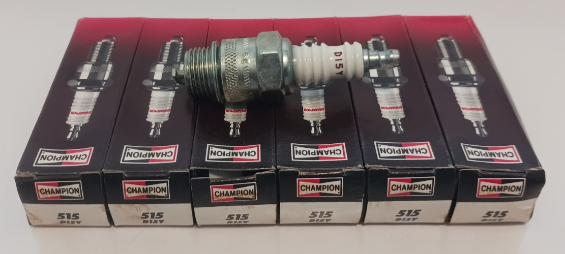 6X GENUINE CHAMPION COPPER PLUS SPARK PLUGS 515 NOS D15Y FREE SHIPPING