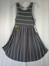 Tipsy Elves Women's Small NEW Summer Stripes Dress Sleeveless Black FAST Ship