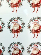 Mini Christmas Sticker Sheet - Santa Wreath