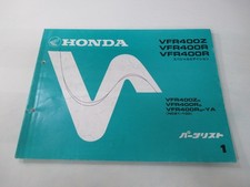 Honda VFR400Z R SE Parts List 1st Edition, Genuine Motorcycle Maintenance Ma...