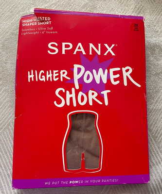 Spanx Higher Power Seamless Short Cafe Au Lait 2X New Open Package 2745
