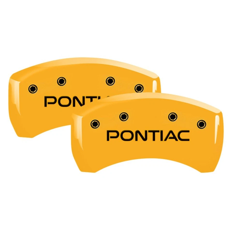For Pontiac Solstice 06-09 Caliper Covers Gloss Yellow Caliper Covers w Pontiac Foto 2 de 3