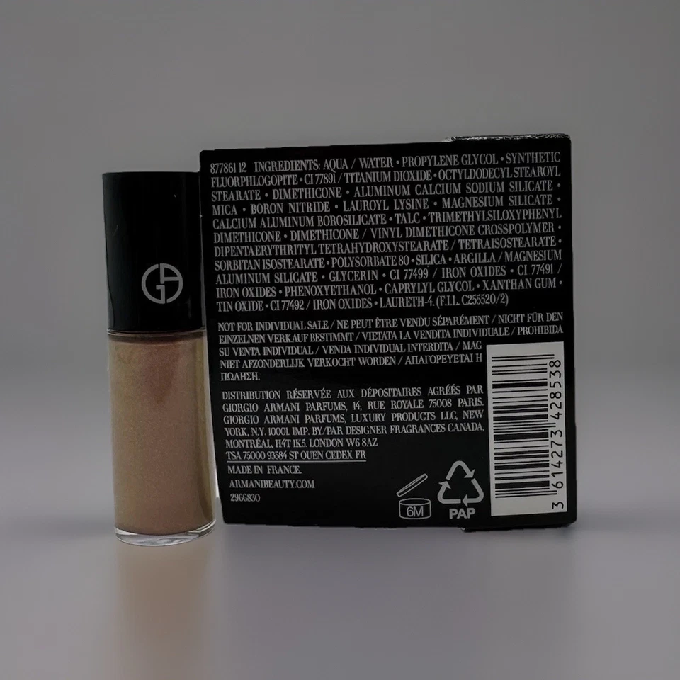 Cinzas rosa tom seda olho Giorgio Armani #11 NOVO EM FOLHA NA CAIXA TAMANHO MINI - Imagem 2 de 2