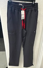 FIGS Dowa High Waisted Relaxed Straight Scrub Pant, Charcoal, Small Petite NWT