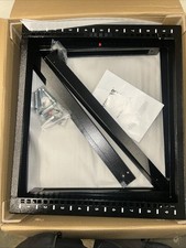 15U Wall Mount Network Server Rack Cabinet Enclosure 18'' Glass Door Lock