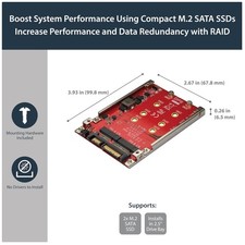 StarTech M.2 SATA to 2.5in SATA RAID Adapter /