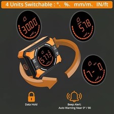 Neoteck Dual Laser Digital Angle Finder LED Display (Class 2, 1mW Output)