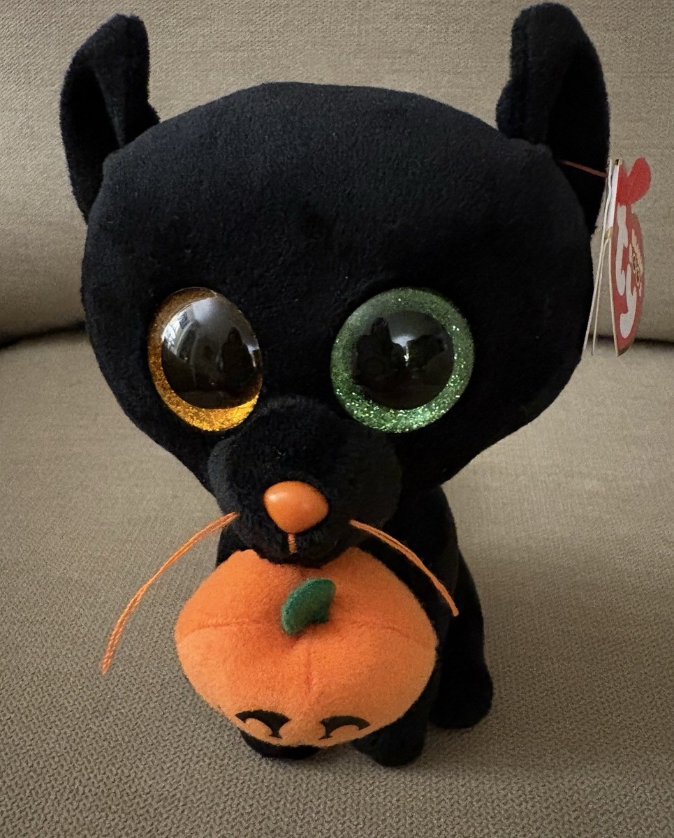 Ty Beanie Boos SHADOW the Halloween Black Cat (6 Inch) MWMTs