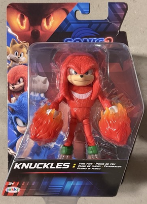 #ad New Sonic The Hedgehog 3 Knuckles Fire Fist 5quot; Figure Wave 3 $24.98