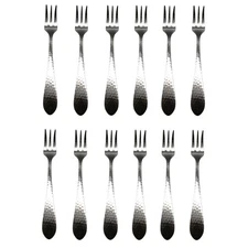 Reed & Barton Hammered Antique 18/10 Stainless Cocktail Fork (Set of Twelve)
