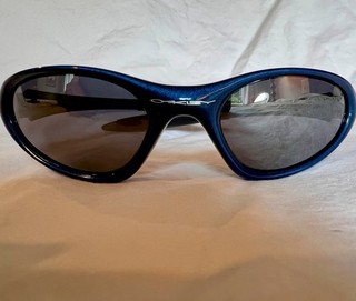 EUC Oakley Minute 1.0 Midnight Blue Made In USA Y2K Sunglasses w/ Original Case