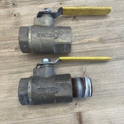 2 Appollo 1 1/4  Brass  Valves 600 WOG And 400 WOG See Pictures For More Details